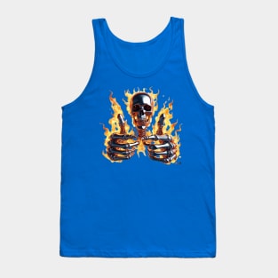 Thumbs Up Flaming Skull by focusln Tank Top